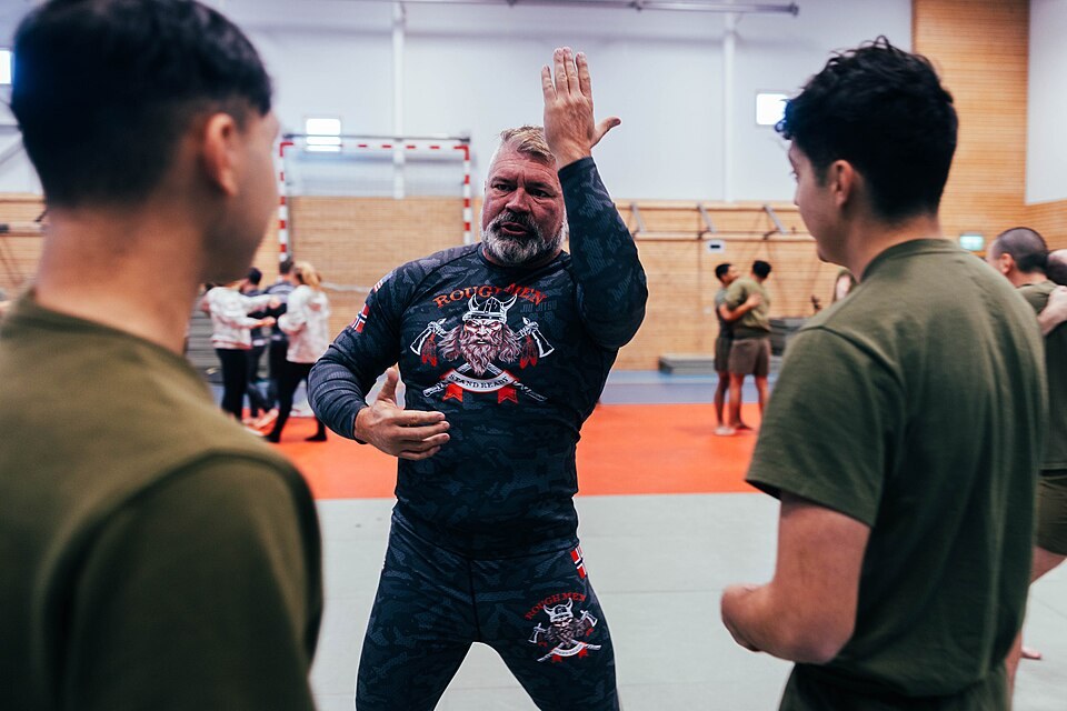 Mixed martial arts training session