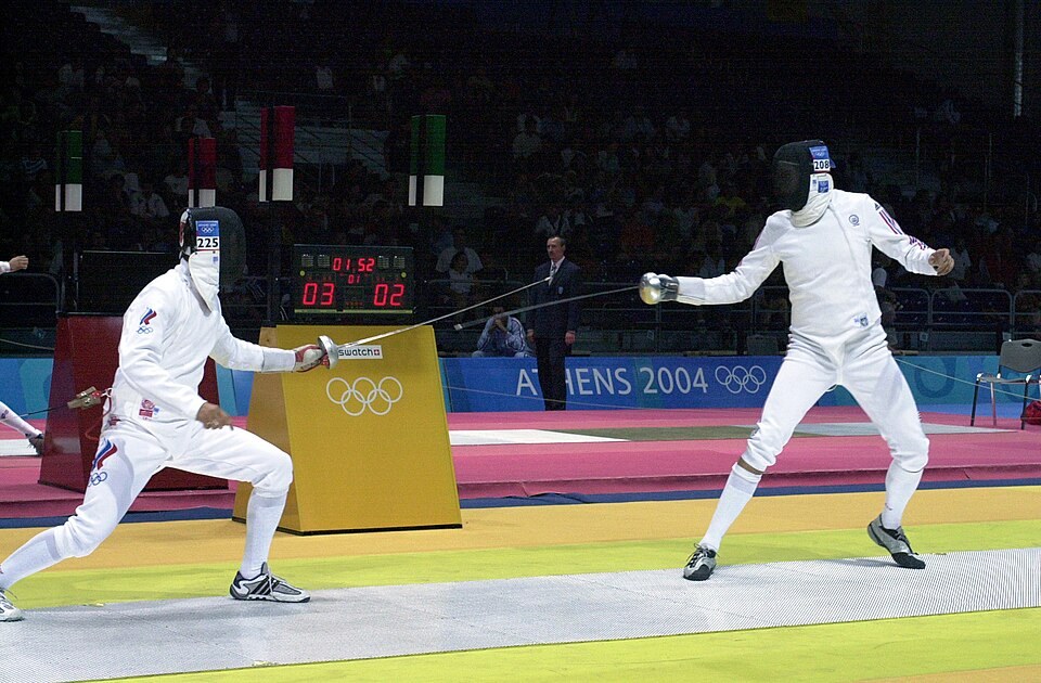 Olympic fencing bout