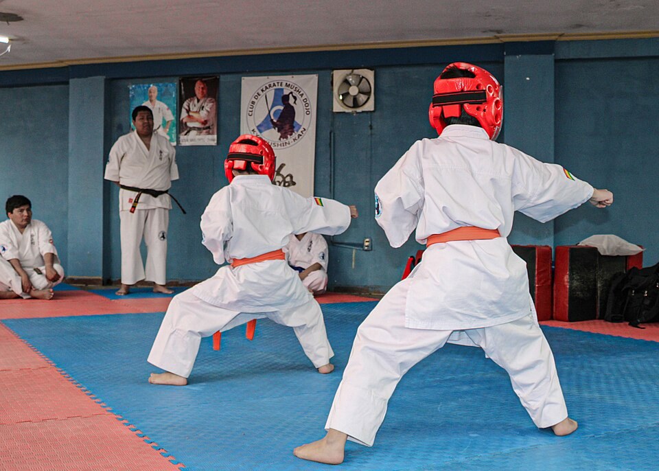 Karate sparring