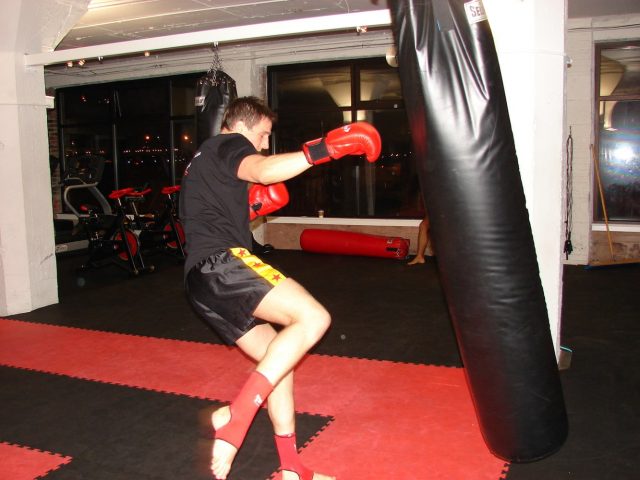 kickboxing training